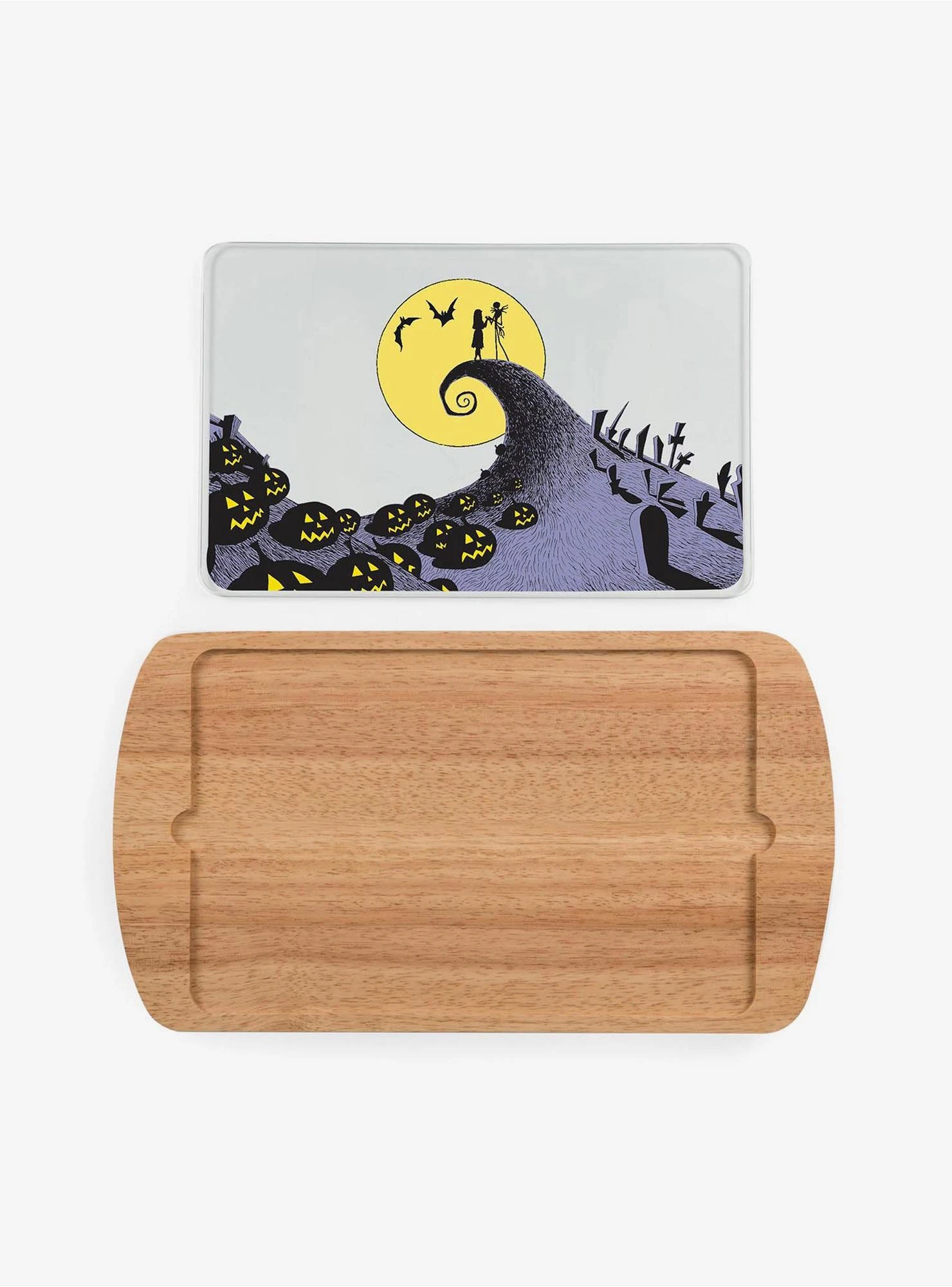 The Nightmare Before Christmas Jack And Sally Glass Top Serving Board 4 The Nightmare Before Christmas Jack And Sally Glass Top Serving Board - Image 2