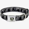 Nightmare Before Christmas Oogie Boogie Silhouette Poses Gray Black Seatbelt Buckle Dog Collar -Out Decor Home Shop 12569877 hi