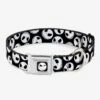 The Nightmare Before Christmas Jack Scattered Expressions Dog Collar Seatbelt Buckle -Out Decor Home Shop 12811040 hi