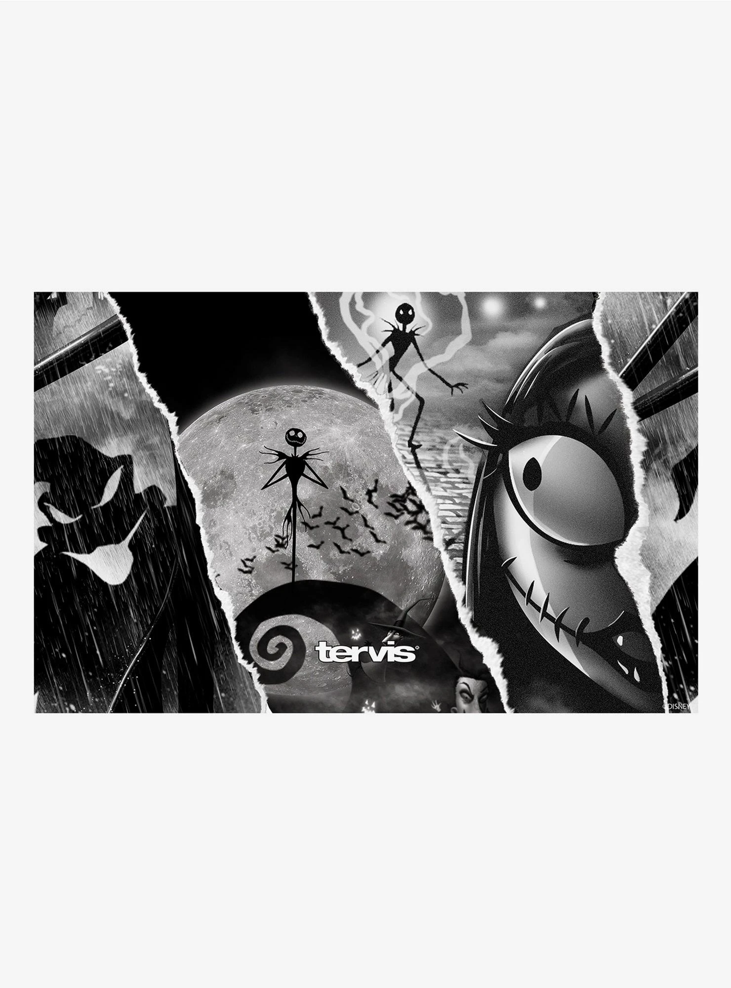 The Nightmare Before Christmas Torn Collage 20oz Stainless Steel Tumbler With Lid 4 The Nightmare Before Christmas Torn Collage 20oz Stainless Steel Tumbler With Lid - Image 2