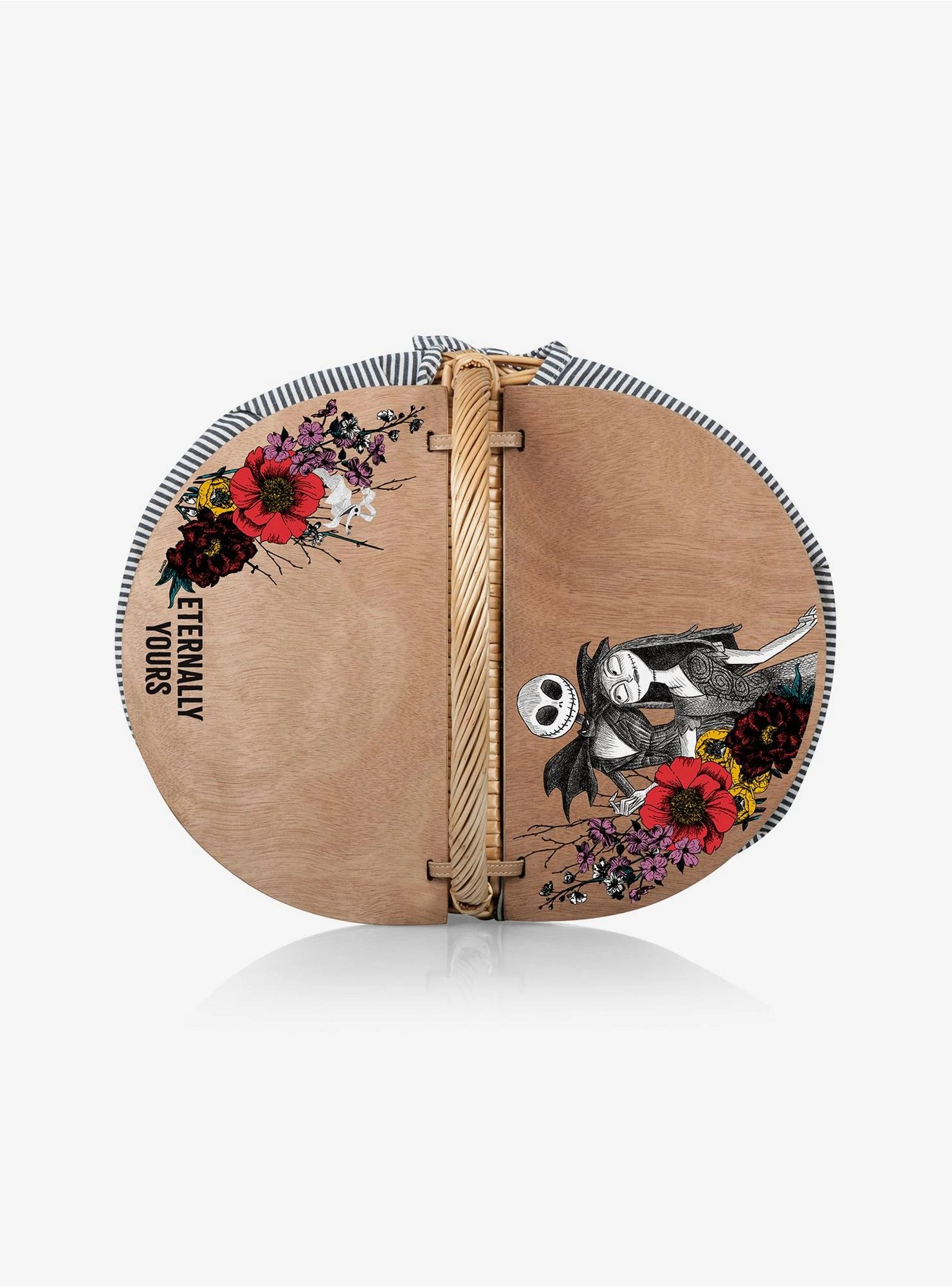 The Nightmare Before Christmas Jack And Sally Floral Country Picnic Basket 4 The Nightmare Before Christmas Jack And Sally Floral Country Picnic Basket - Image 2