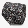 Disney The Nightmare Before Christmas Black Grey Pattern Tie -Out Decor Home Shop 17562492 hi