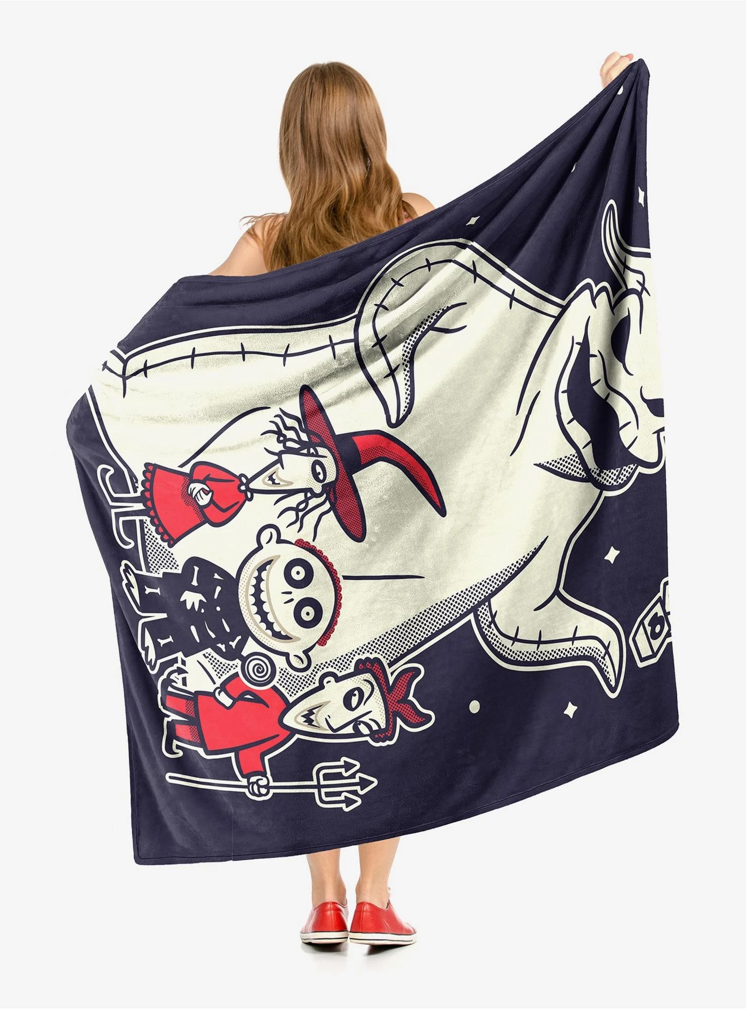 The Nightmare Before Christmas Terror Trio Throw Blanket 4 The Nightmare Before Christmas Terror Trio Throw Blanket - Image 2