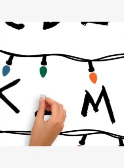 Stranger Things Christmas Light Peel & Stick Giant Wall Decals -Out Decor Home Shop 19334054 av5