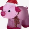 Airblown Inflatable Christmas Pig