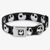 Disney Nightmare Before Christmas Jack Expressions Seatbelt Buckle Dog Collar -Out Decor Home Shop 19876791 hi