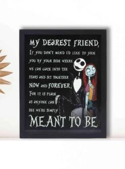 Disney The Nightmare Before Christmas My Dearest Friend Framed Printed Glass Wall Decor -Out Decor Home Shop 19953171 av4