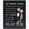 Disney The Nightmare Before Christmas My Dearest Friend Framed Printed Glass Wall Decor -Out Decor Home Shop 19953171 hi
