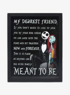 Disney The Nightmare Before Christmas My Dearest Friend Framed Printed Glass Wall Decor