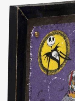 Disney The Nightmare Before Christmas Halloween Town Map Framed Canvas Wall Decor -Out Decor Home Shop 19953175 av3