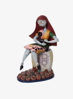 Disney Nightmare Before Christmas Sally Cat On Gravestone Figurine