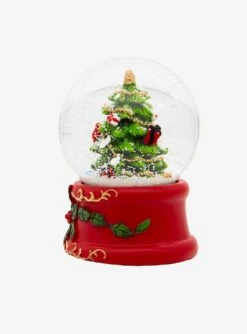 Kurt Adler Musical Christmas Tree In Holly Snow Globe -Out Decor Home Shop 20120049 av3