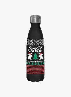 Coke Coca-Cola Polar Bear Christmas Water Bottle
