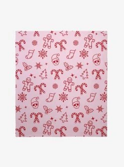 Creepy Christmas Throw Blanket