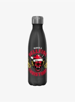 Stranger Things Have A Hellfire Christmas Water Bottle