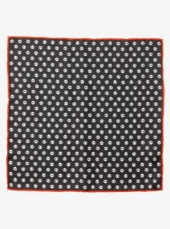 The Nightmare Before Christmas Jack Skellington Men's Black Pocket Square