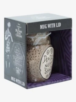 The Nightmare Before Christmas Deadly Night Shade Mug With Lid -Out Decor Home Shop 20749016 av3