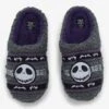 The Nightmare Before Christmas Jack Fair Isle Sherpa Plush Slippers -Out Decor Home Shop 20760530 hi
