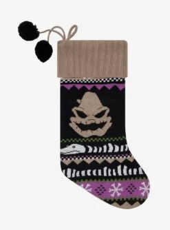 The Nightmare Before Christmas Oogie Boogie Fair Isle Stocking