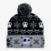 The Nightmare Before Christmas Jack Fair Isle Pom Beanie