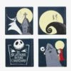 The Nightmare Before Christmas Ceramic Coaster Set -Out Decor Home Shop 20892590 hi