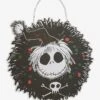 The Nightmare Before Christmas Wreath Wood Door Sign -Out Decor Home Shop 20977112 hi