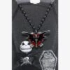 The Nightmare Before Christmas Bat Heart Locket Necklace