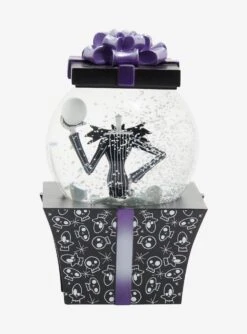 The Nightmare Before Christmas Jack Skellington Present Snow Globe -Out Decor Home Shop 30860767 av2