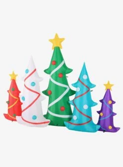 Colorful Christmas Trees Airblown -Out Decor Home Shop 31224045 av2